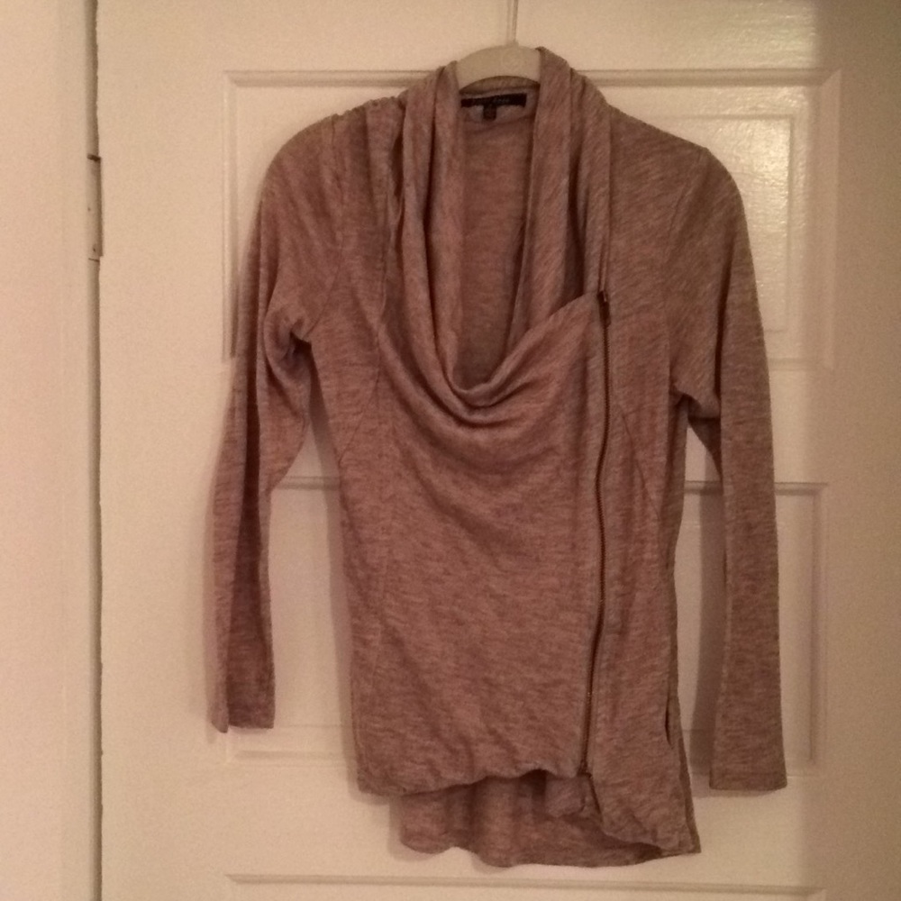 Unique asymmetrical cowl sweater